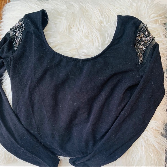 UO SPARKLE + FADE EMBELISHMENT SHOULDER SCOOP BACK - Picture 2 of 6